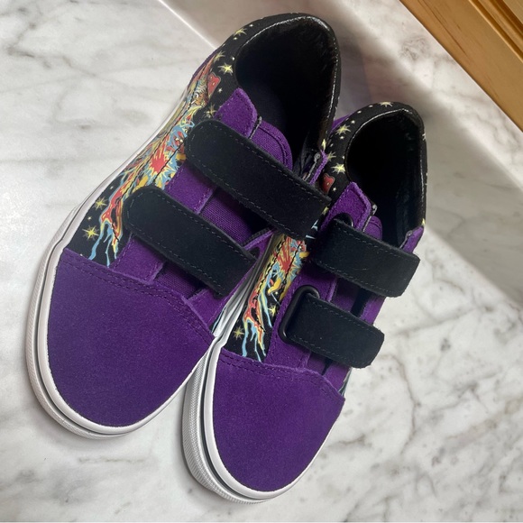 Vans Old Skool Glow Wizard Purple & White Skate Shoes NWOT - Picture 3 of 8